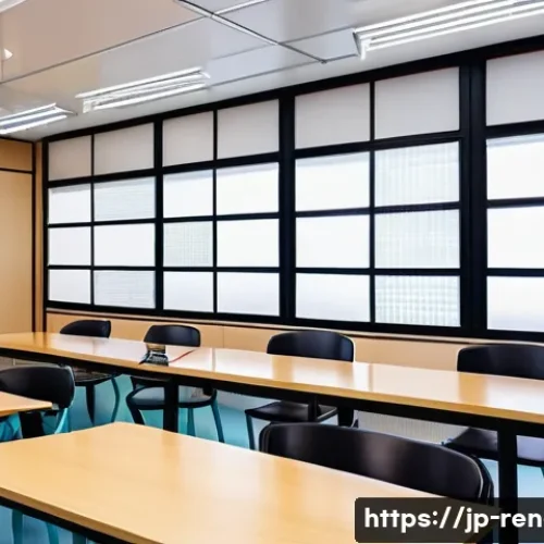 신재생에너지발전설비 자격증과 학위의 관계 - A modern renewable energy training classroom in Japan, featuring diverse young adults studying solar...