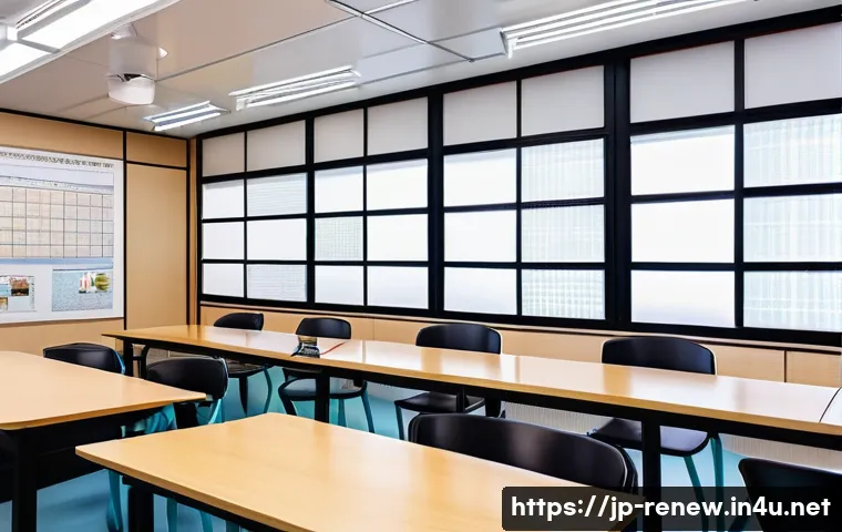 신재생에너지발전설비 자격증과 학위의 관계 - A modern renewable energy training classroom in Japan, featuring diverse young adults studying solar...